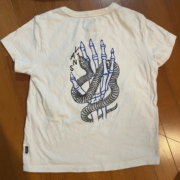 VANS x Breana Geering "Breana Skate" Baby Tee Women’s T-Shirt Small Skeleton - Picture 1 of 7